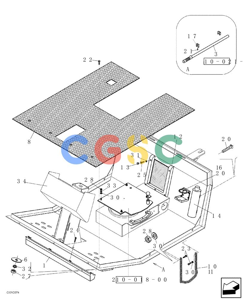 纽荷兰零件查询(CV900) - VIBRATORY ROLLER (9/01-) (12-013-00[01]) - OPERATORS COMPARTMENT New Holland Constructuion