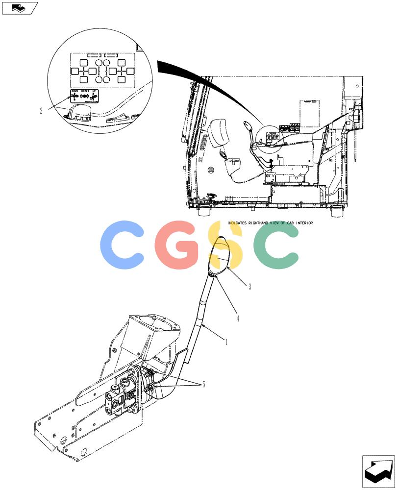 纽荷兰零件查询(E80BMSR) - COMPACT CRAWLER EXCAVATOR ASN LF06-04501 (NBTA18037) (01-018[00]) - CONTROL ASSEMBLY, DOZER New Holland Constructuion