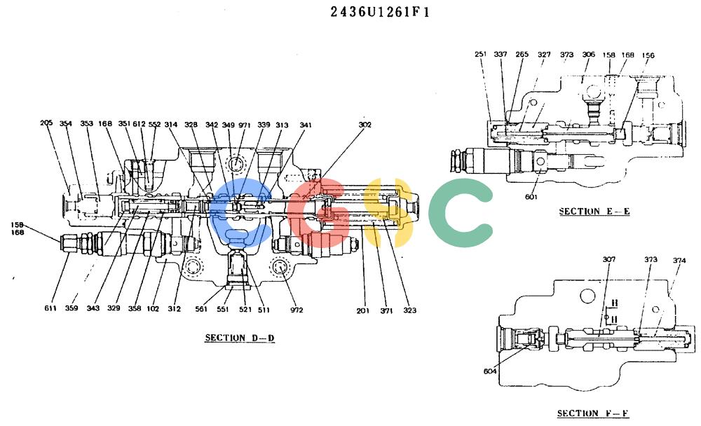 神钢零件查询(MD180LC) - EXCAVATOR ASN YG0647 (1/80-12/06) (11-016[01]) - VALVE ASSY, CONTROL Kobelco