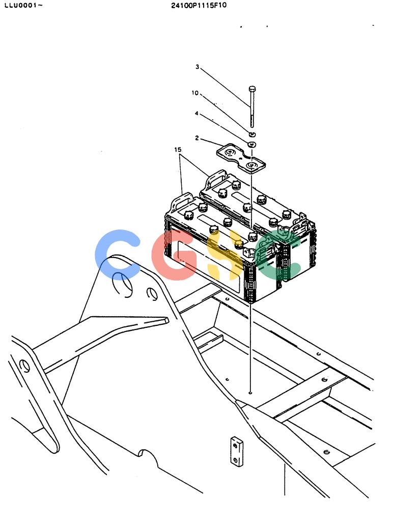 神钢零件查询(MD240BLC) - EXCAVATOR BTW LLU0001 - LLU0300 (1/80-12/06) (05-013) - BATTERY ASSY Kobelco