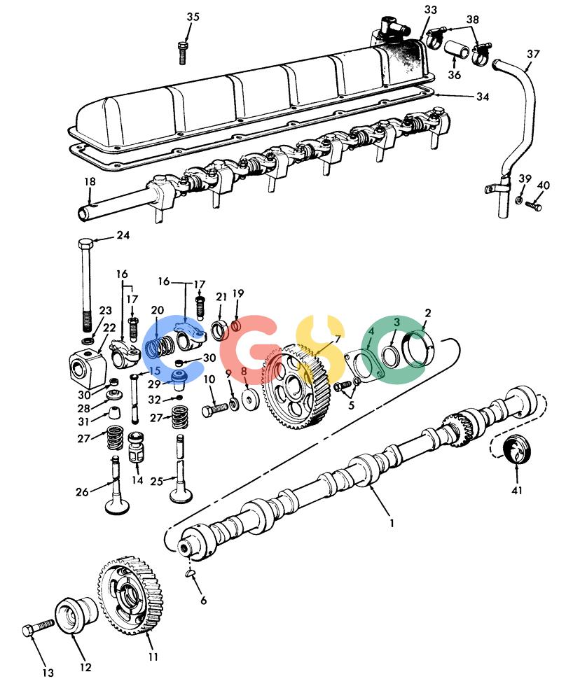 纽荷兰零件查询(H48) - RICHIER EXCAVATOR (1/74-12/84) (06E01) - CAMSHAFT, ROCKER ARM, VALVES & RELATED PARTS New Holland Constructuion