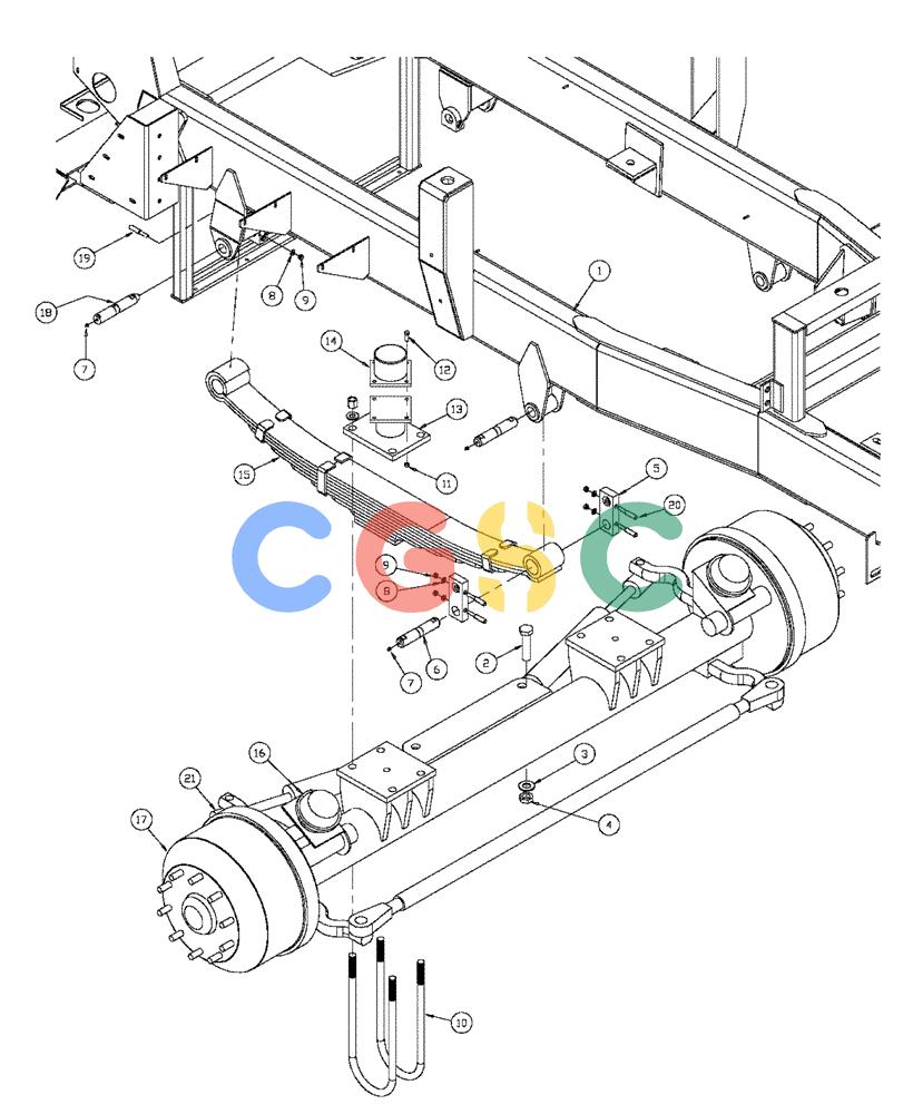 凯斯零件查询(4375) - TITAN FLOATER (5/98-8/99) (04-001) - FRONT AXLE ASSEMBLY Case Agriculture
