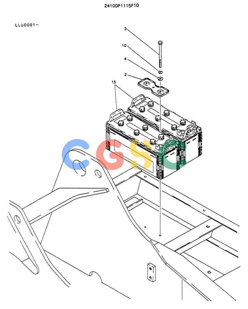 神钢零件查询(K909LC) - MARK II EXCAVATOR ASN LLU-0001 (1/87-12/03) (05-014) - BATTERY ASSY Kobelco