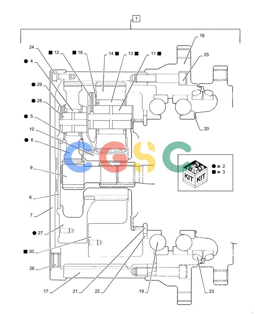 神钢零件查询(ED160 BLADE) - HYDRAULIC EXCAVATOR - ASN LH02-01501 (9/12-12/13) (35.353.AD[05]) - TRAVEL MOTOR & REDUCTION GEAR Kobelco