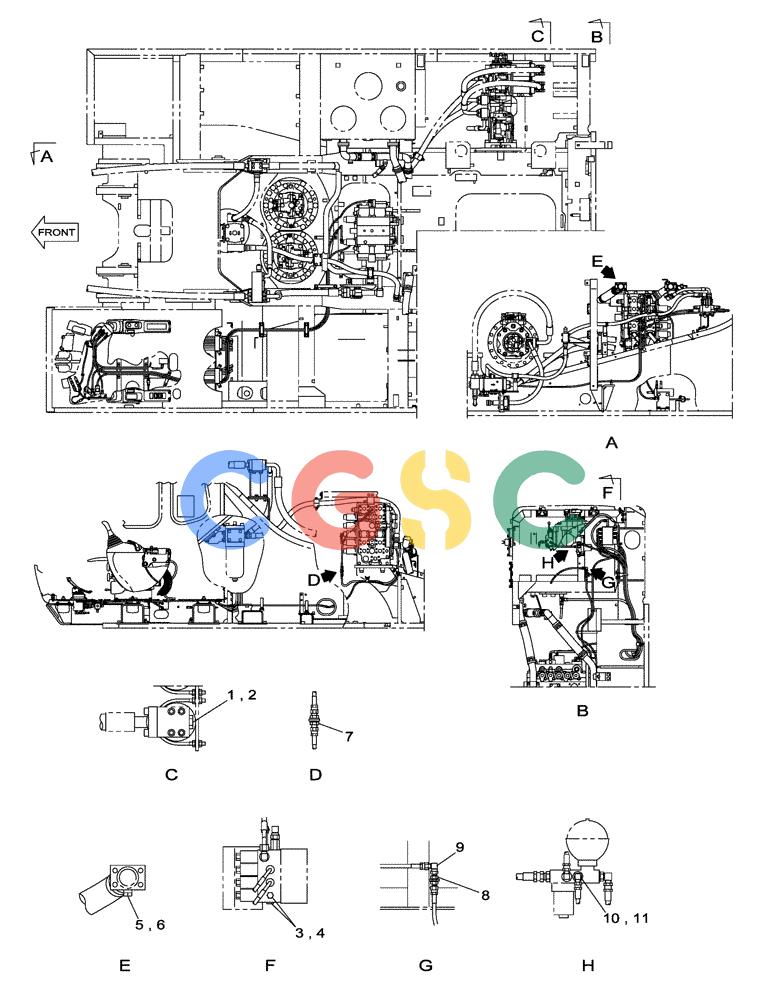 纽荷兰零件查询(E805) - CRAWLER EXCAVATOR TIER 3 (7/06-) (08-097-00[01]) - HYDRAULIC CIRCUIT - PLUG, BLANK-OFF (WITHOUT SELF-DETACHING COUNTERWEIGHT SYSTEM) New Holland Constructuion