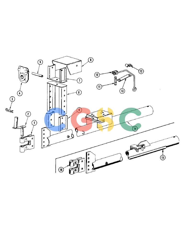 凯斯零件查询(200) - CASE TWINE TIE RECTANGULAR BALER (1/60-12/64) (12) - LONG DRAWBAR AND HANGER BEARING SUPPORTS Case Agriculture
