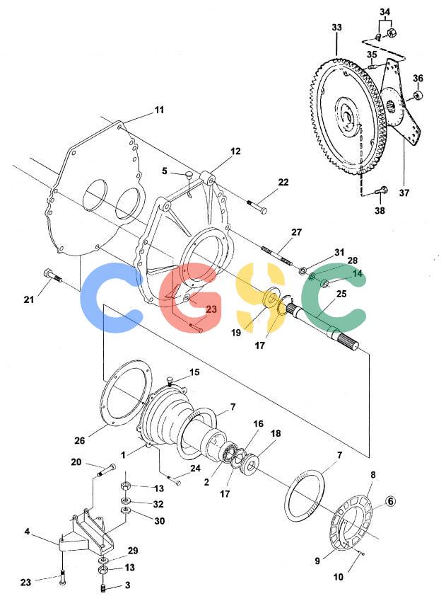 沃尔沃零件查询5.0FLPMDA; 5.8FLPMDAEngineThree Piece Flywheel Housing and Primary ShaftEPC Volvo Penta Parts catalog
