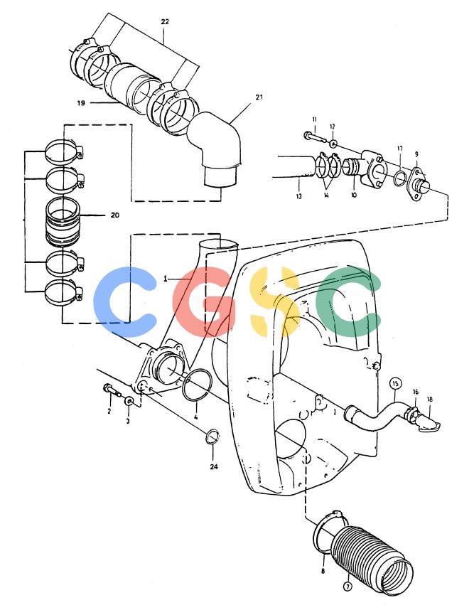 沃尔沃零件查询5.0FLPMDA; 5.8FLPMDAIntake and Exhaust SystemExhaust and Cooling Water PipeEPC Volvo Penta Parts catalog