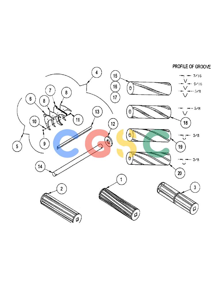 凯斯零件查询(2400) - CONCORD AIR SYSTEM (1/96-12/99) (E26) - METERING ROLL ASSEMBLIES Case Agriculture