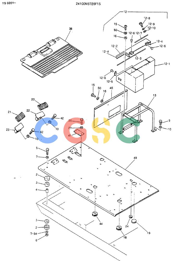 神钢零件查询(MD450BLC) - EXCAVATOR BTW TS0201 - TS0394 (1/80-12/06) (02-003) - PLATE ASSY, FLOOR Kobelco