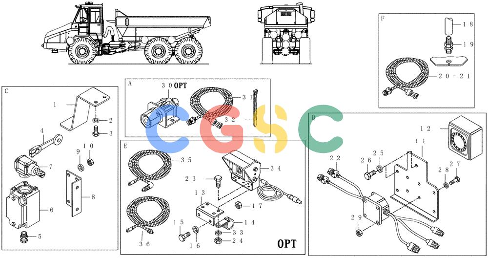 纽荷兰零件查询(AD250) - ARTICULATED DUMP TRUCK (7/01-) (6.720[01]) - ELECTRIC COMPONENTS New Holland Constructuion