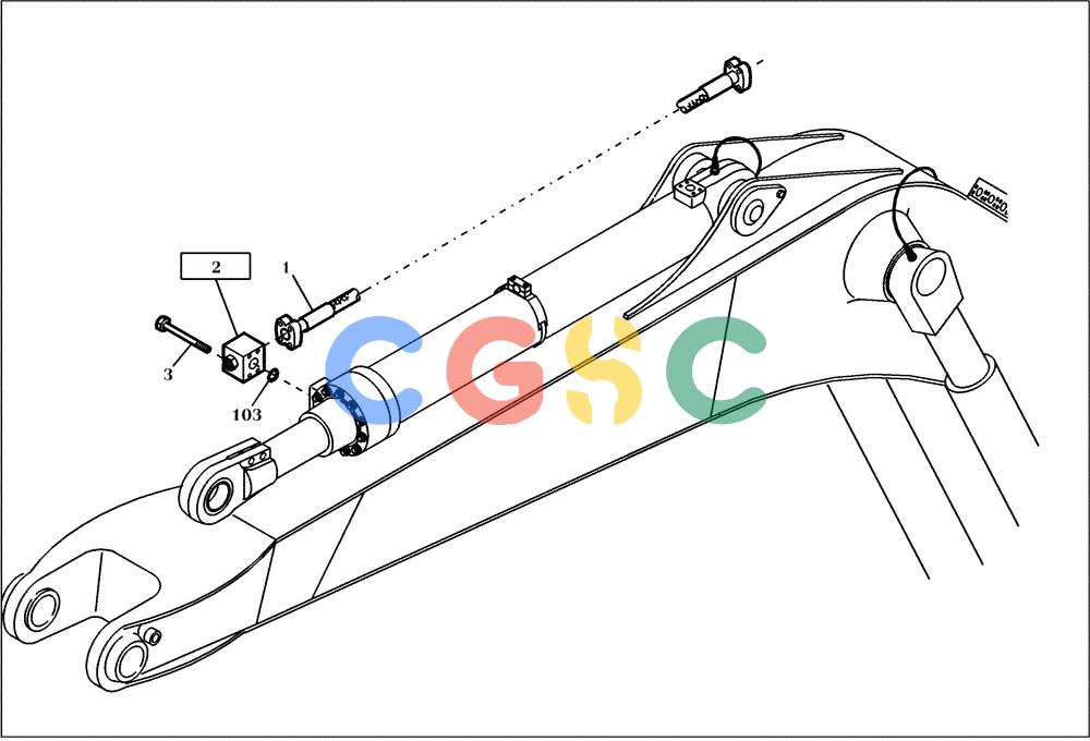 纽荷兰零件查询(EC160) - CRAWLER EXCAVATOR (4/99-) (60.161[001]) - HYDRAULIC SYSTEM MONOBLOC BOOM MOUNTING PARTS (S/N 716112-UP) New Holland Constructuion