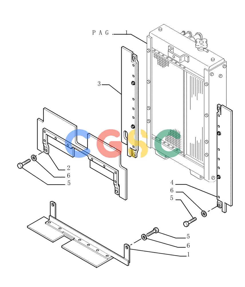 纽荷兰零件查询(DC150PS) - CRAWLER DOZER (0.550[02]) - ENGINE COOLING SYSTEM New Holland Constructuion