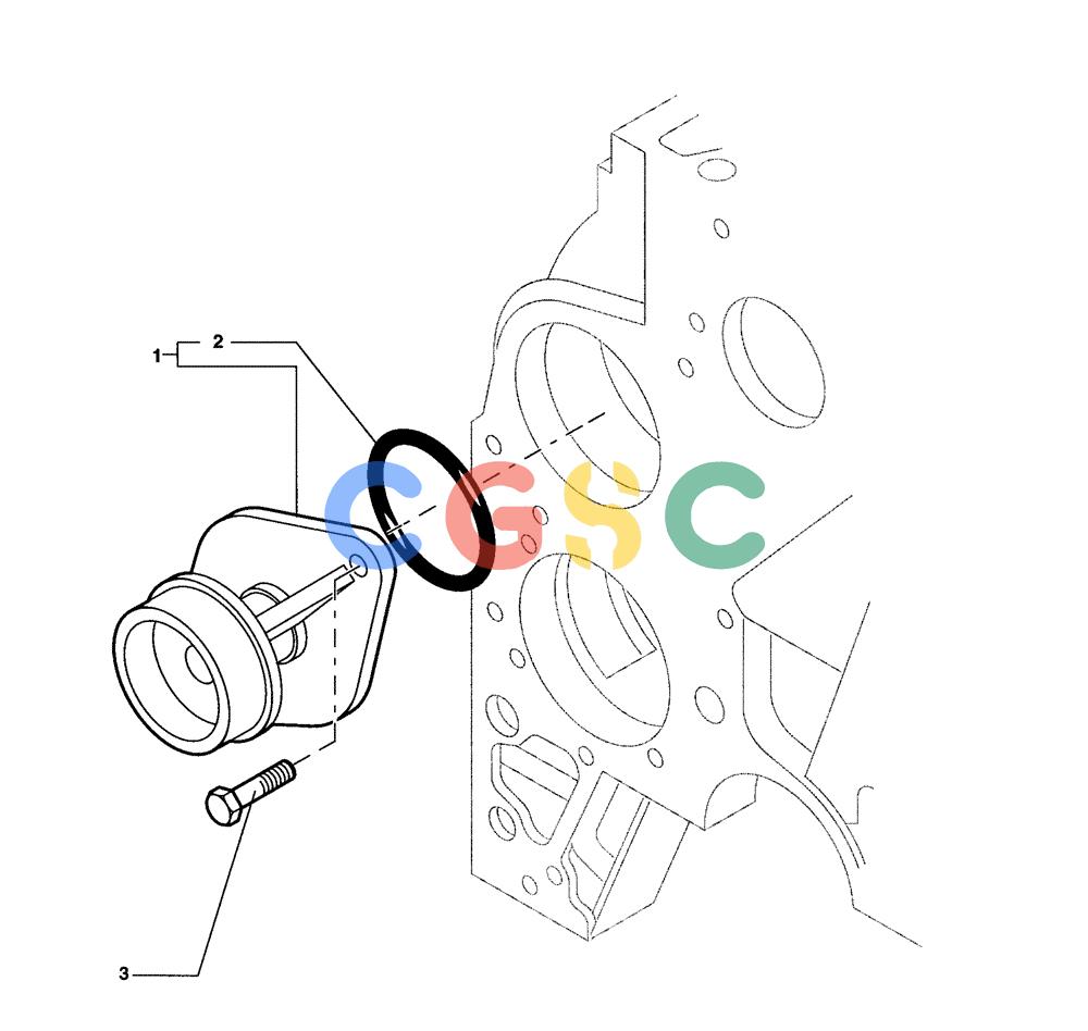 纽荷兰零件查询(DC100) - CRAWLER DOZER (N.A. VERSION) (4/00-) (0.320[01]) - WATER PUMP DC70 - DC80 - DC100 New Holland Constructuion