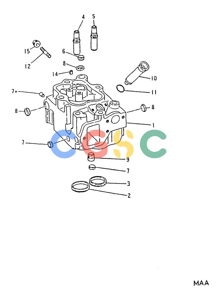 神钢零件查询(6D22-TC) - MITSUBISHI DIESEL ENGINE - K912, K912LC, & K916 (1/83-12/06) (08-003) - CYLINDER HEAD REPAIR KIT 450-810A Kobelco