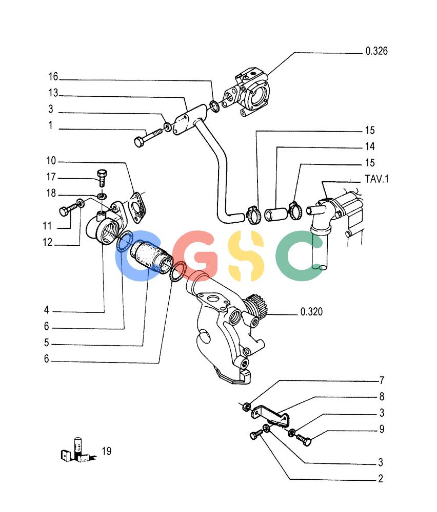 纽荷兰零件查询(FD175) - CRAWLER DOZER (N.A. VERSION)(S/N 061640 & AFTER) (1/93-) (0.323[02]) - PIPING - ENGINE COOLING SYSTEM New Holland Constructuion