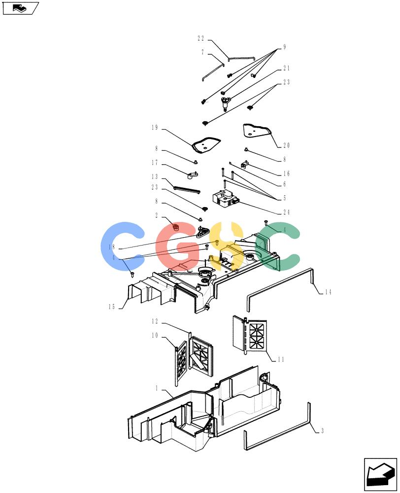 神钢零件查询(ED160 BLADE) - HYDRAULIC EXCAVATOR - ASN LH02-01501 (9/12-12/13) (50.200.BY[05]) - AIR CONDITIONER, ASSY Kobelco