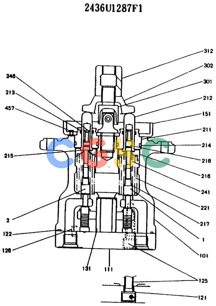 神钢零件查询(MD200BLC) - EXCAVATOR ASN YQ0565 (1/80-12/06) (11-114) - VALVE ASSY, PILOT Kobelco