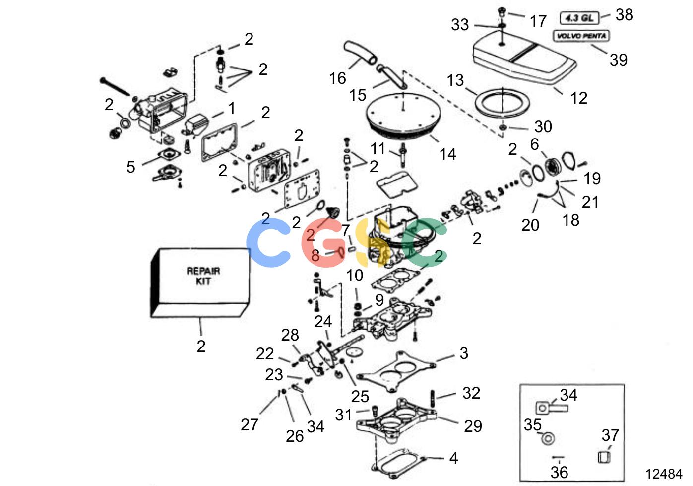 沃尔沃零件查询4.3GLPNCA; 4.3GLPNCB; 4.3GLPNCS; 4.3GSJNCC; 4.3GSJNCS; 4.3GSPNCA; 4.3GSPNCB; 4.3GSPNCM; 4.3GSPNCS; 4.3GIPNCACE; 4.3GIPNCBCE; 4.3GIPNCMCE; 4.Fuel SystemCarburetorEPC Volvo Penta Parts catalog