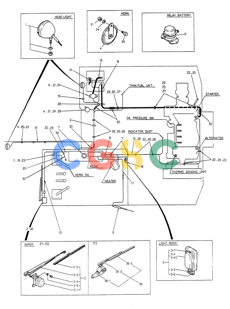 神钢零件查询(K903B) - EXCAVATOR ASN LE3401 (1/85-12/03) (08-038) - WIRING ASSY, ELEC (FOR SILENCE) P/N 24100N2837F1 Kobelco