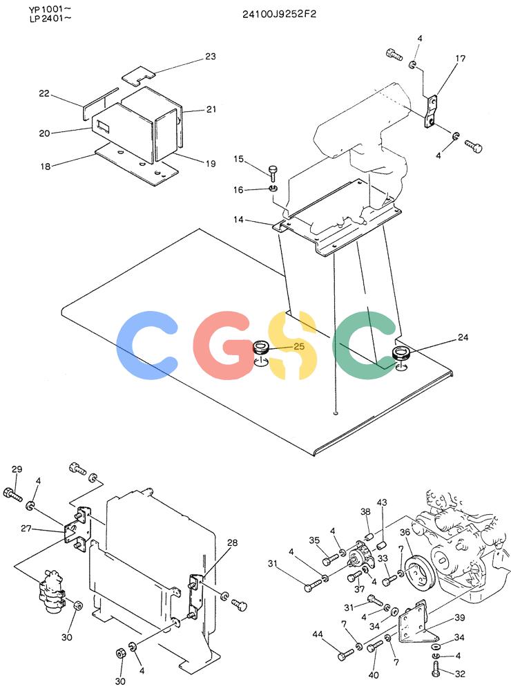 神钢零件查询(K905LC) - MARK II EXCAVATOR BTW YP1001 - YP1281 (1/87-12/03) (08-008) - CONDITIONER ASSY,AIR Kobelco