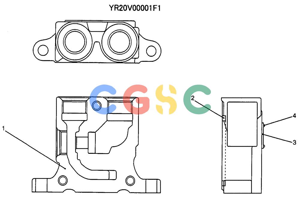 纽荷兰零件查询(E135SR) - CRAWLER EXCAVATOR ASN YY04-06254 (07-020) - SECTION ASSY, INLET New Holland Constructuion