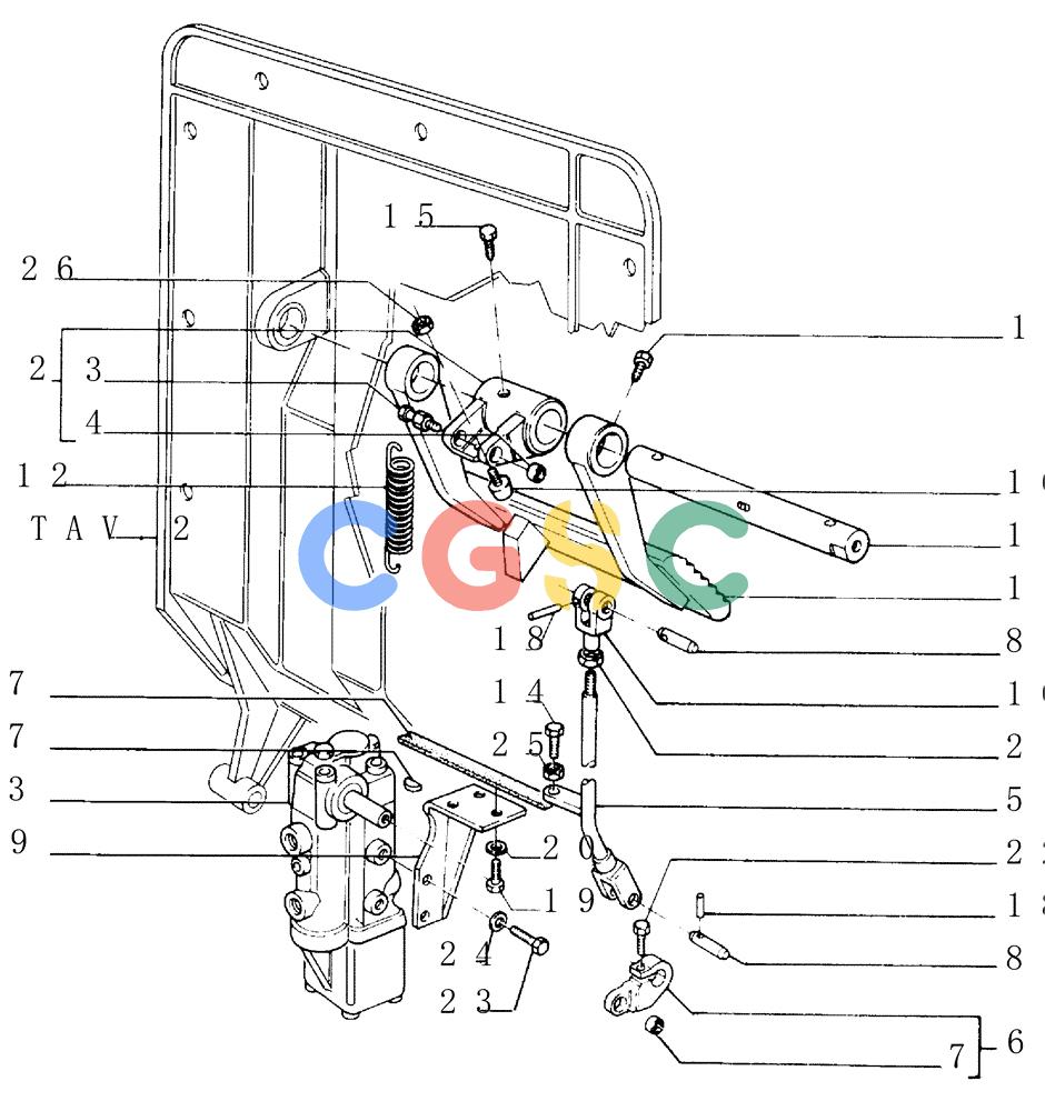 纽荷兰零件查询(FD145) - CRAWLER DOZER (N.A. VERSION) (10/98-) (2.304[01]) - BRAKE CONTROLS - STEERING CLUTCH New Holland Constructuion