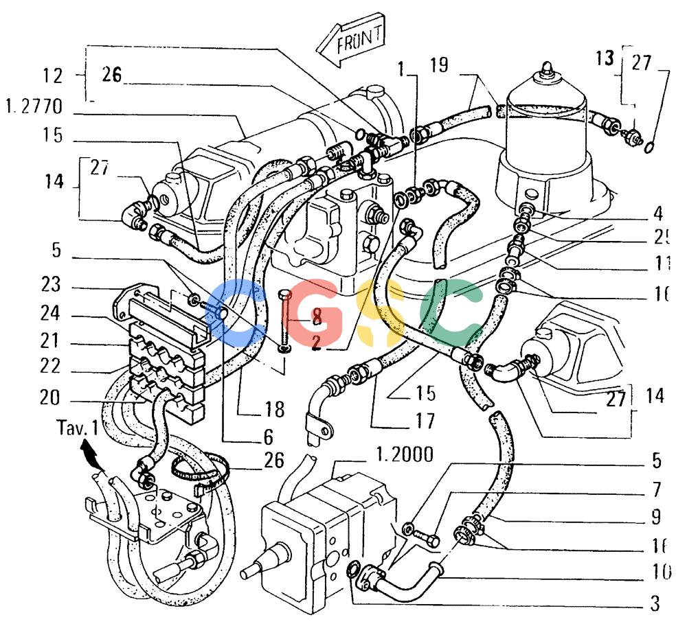 纽荷兰零件查询(FD14E) - CRAWLER DOZER (2.3190[002]) - STEERING CONNECTING PIPING New Holland Constructuion