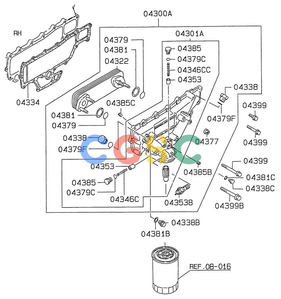 纽荷兰零件查询(E235SRLC) - CRAWLER EXCAVATOR BTW YU04-00837 - YU04-01417 (08-017) - OIL COOLER New Holland Constructuion