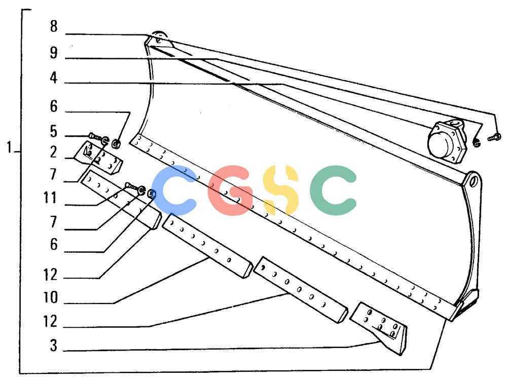 纽荷兰零件查询(FD14E) - CRAWLER DOZER (93.4800[001]) - ANGLE MOLDBOARD (HA) New Holland Constructuion