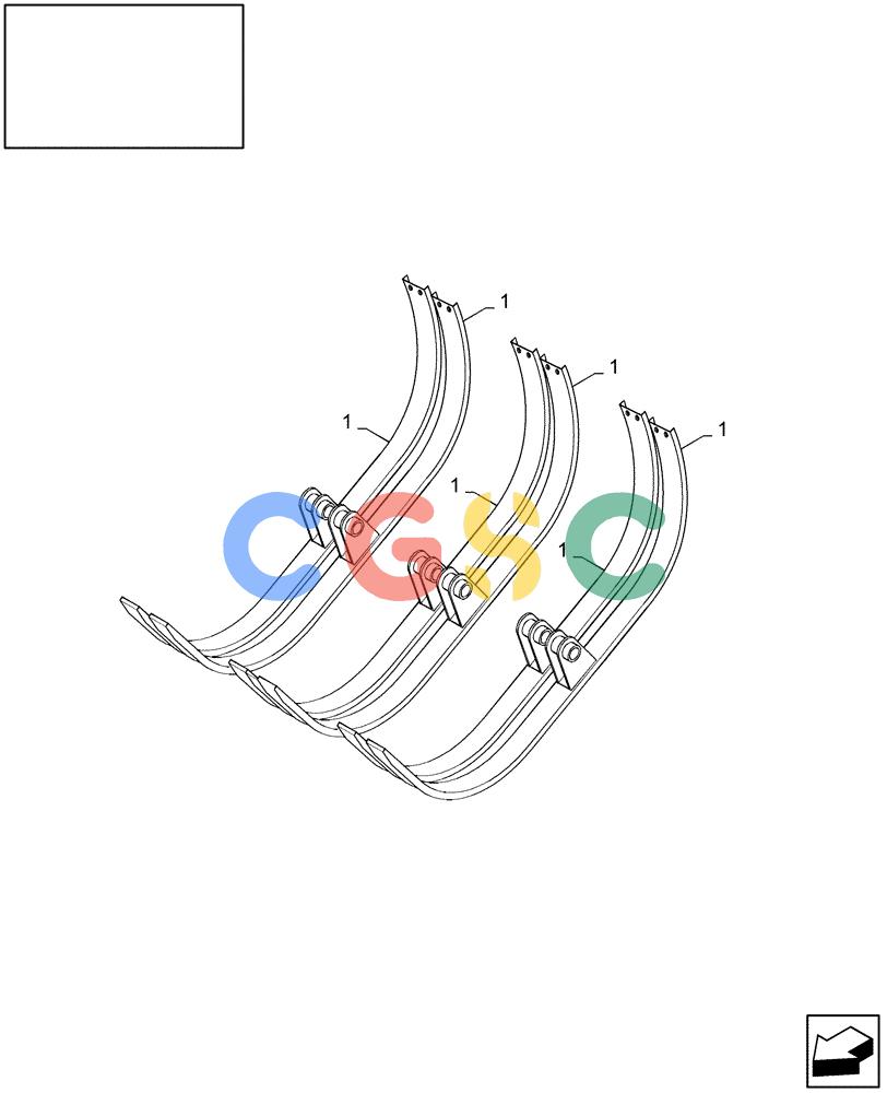 凯斯零件查询(LB433S) - BIG RECTANGULAR BALER (9/08-12/12) (18.84517150[01]) - DIA : SPECIAL CROP UPPER FEEDER GUARD KIT Case Agriculture