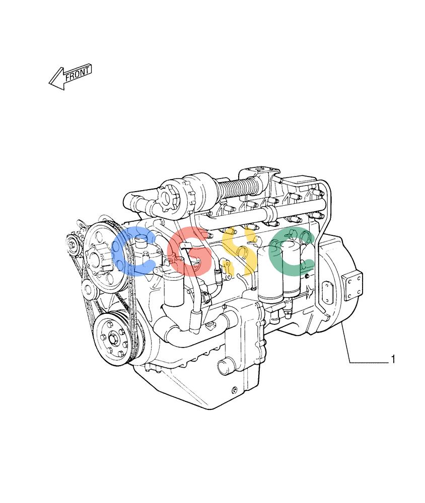 纽荷兰零件查询(FD255) - CRAWLER DOZER (N.A. VERSION) (7/95-) (0.021[01]) - ENGINE New Holland Constructuion