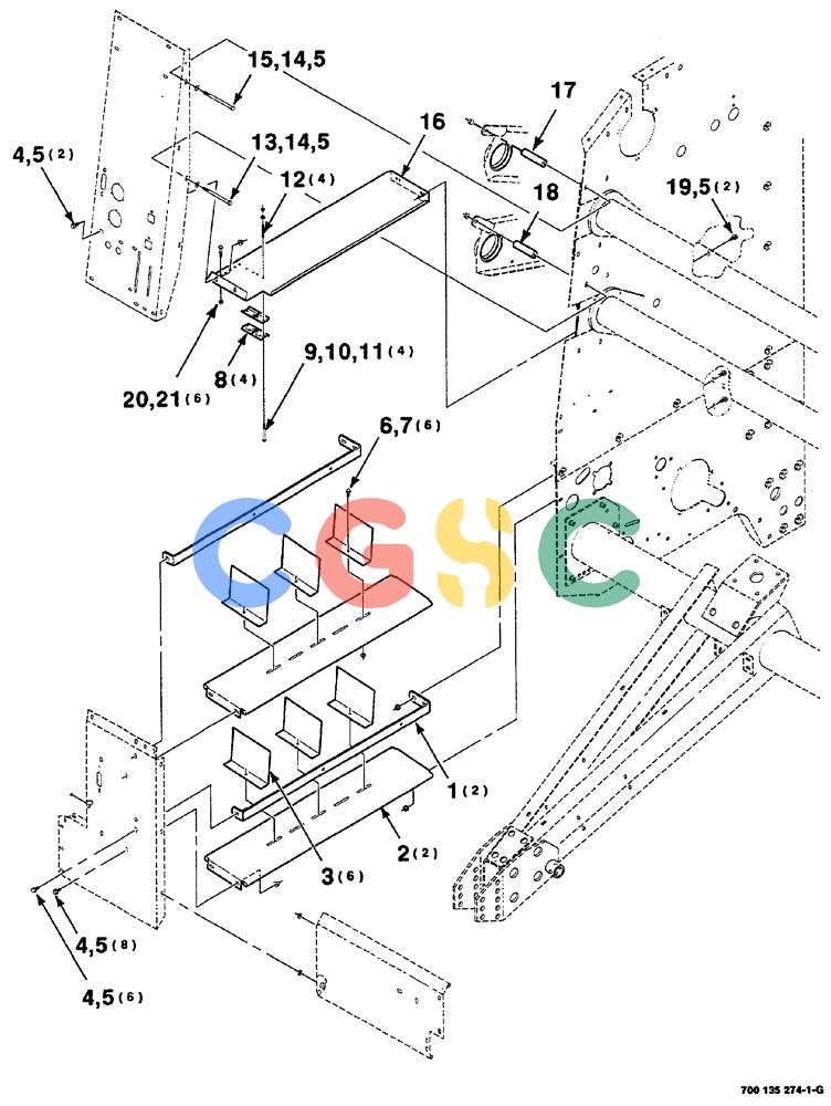 凯斯零件查询(RS561) - CASE IH ROUND BALER (1/99-12/00) (07-034) - TWINE BOX ASSEMBLY Case Agriculture