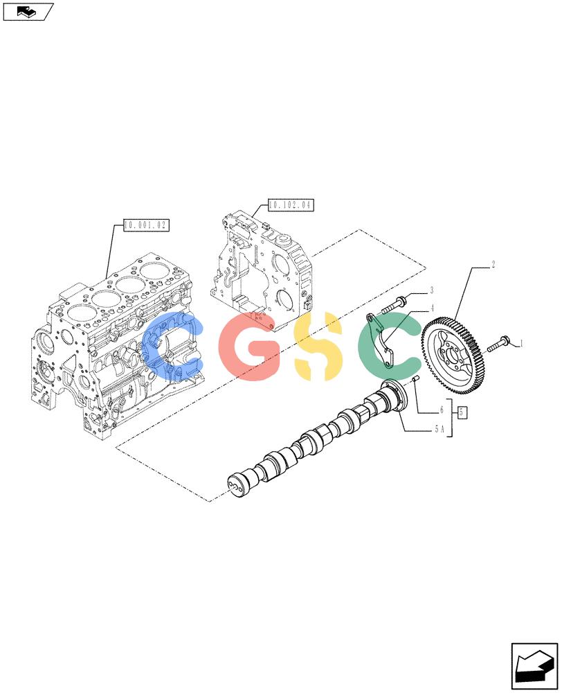神钢零件查询(F4HFE413J A003) - ENGINE 5801404986 - 84371228 (1/10-) (10.106.01) - CAMSHAFT - TIMING CONTROL (2859626) Kobelco