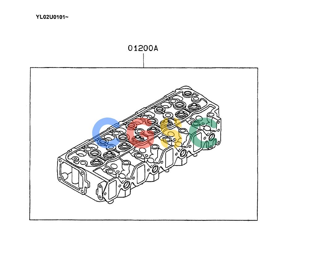 神钢零件查询(ED190LC) - BLADE RUNNER EXCAVATOR/DOZER BTW YL02U0101 - YL03U0135 (1/02-12/06) (07-001) - SERVICE CYLINDER HEAD ASSY Kobelco