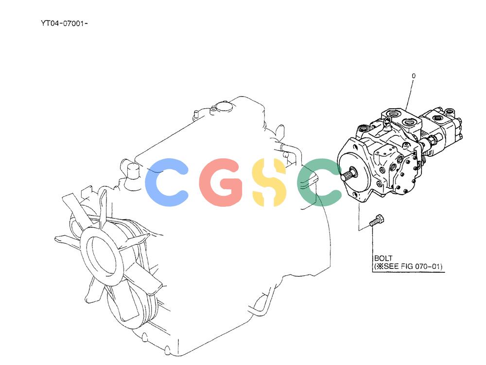 神钢零件查询(DOZER) - ATTACHMENT - SK70SR-1E & SK70SR-1ES ASN YT04-07001 (1/04-12/04) (01-003) - POWER TAKE-OFF ASSY Kobelco