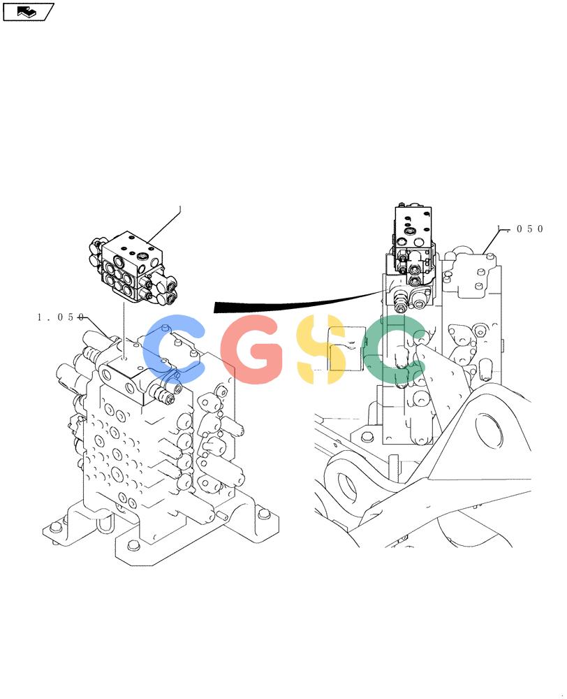 纽荷兰零件查询(E235BSR) - CRAWLER EXCAVATOR (5/07-) (1.052[02]) - HYDRAULIC CONTROL VALVE - 2-PIECE BOOM New Holland Constructuion