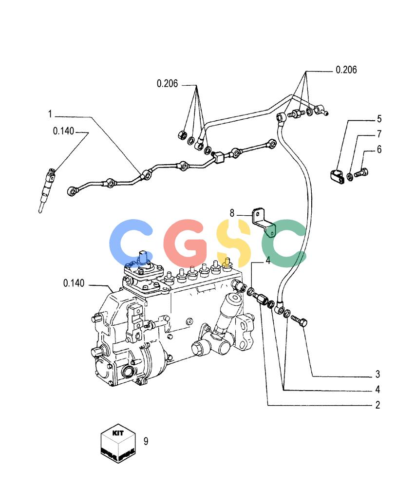纽荷兰零件查询(FL175) - CRAWLER LOADER (N.A. VERSION) (6/92-) (0.203[02]) - PIPING - FUEL New Holland Constructuion