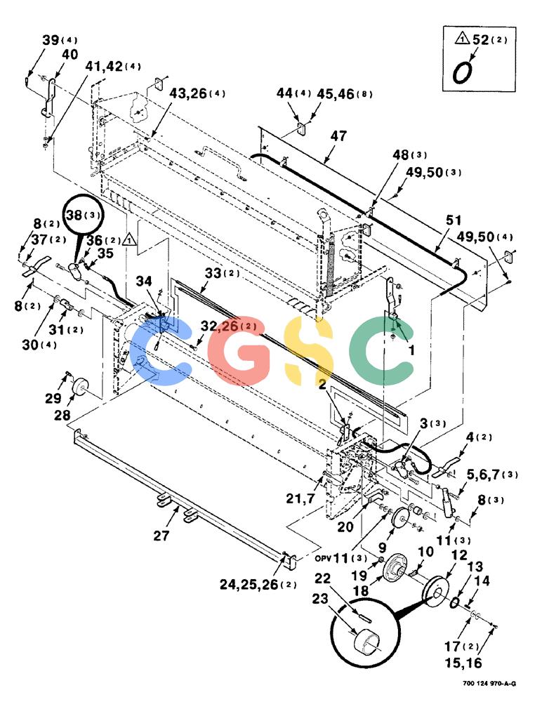 凯斯零件查询(8465T) - CASE IH ROUND BALER W/TRACTOR HYDRAULICS (1/91-12/97) (9-56) - MESH WRAP KIT, BOX AND ROLLER DRIVE ASSEMBLIES, SERIAL NUMBER CFH0073272 AND LATER Case Agriculture