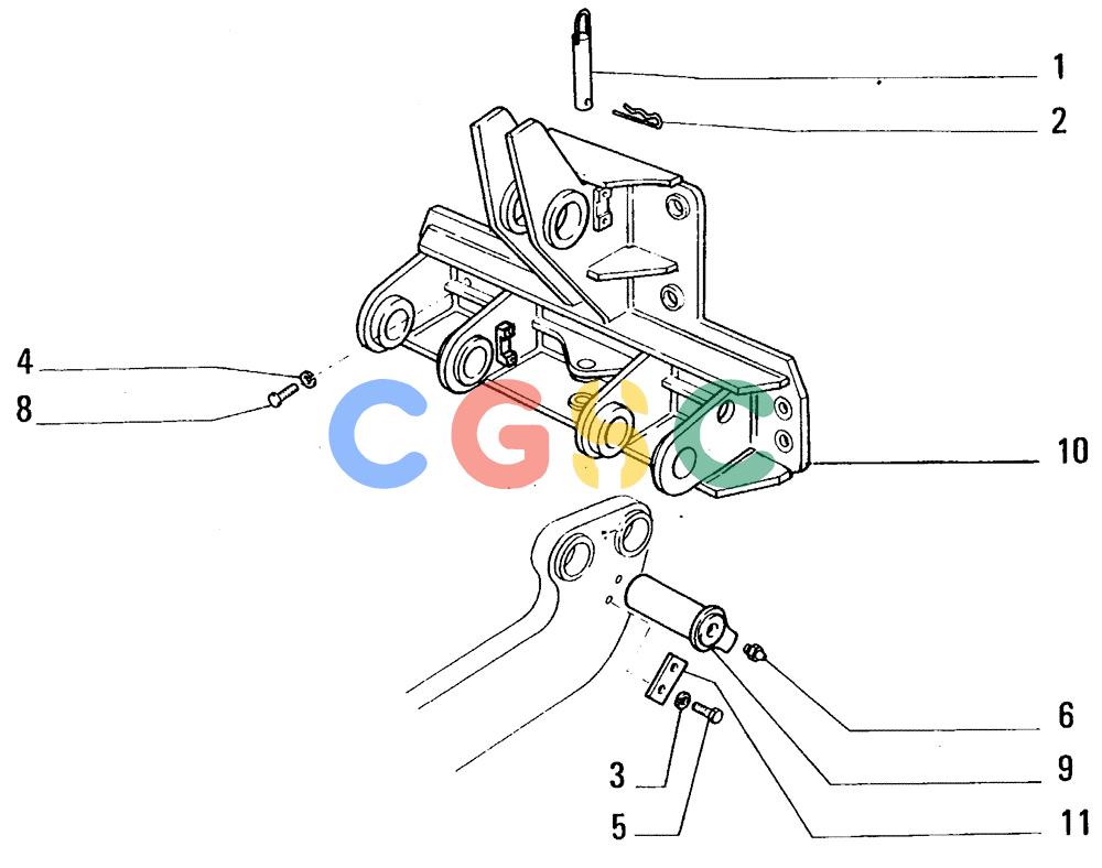 纽荷兰零件查询(FL14E) - CRAWLER LOADER (E3.05[001]) - SCARIFIER MOUNTS New Holland Constructuion