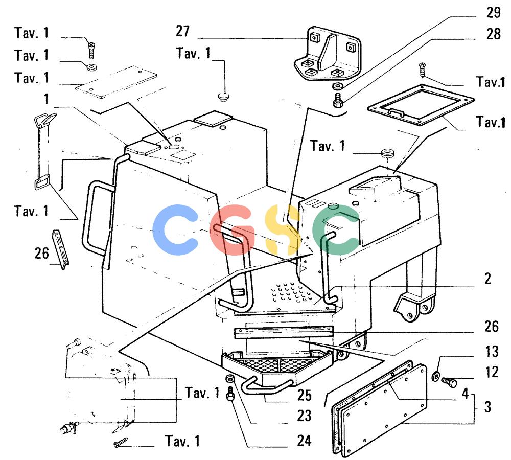 纽荷兰零件查询(FD14E) - CRAWLER DOZER (5.6690[001A]) - OPERATORS COMPARTMENT New Holland Constructuion