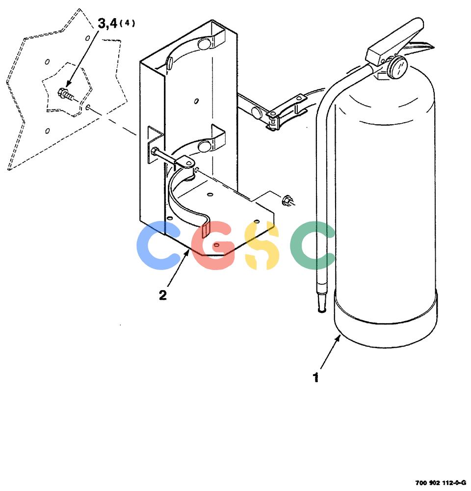 凯斯零件查询(RS561) - CASE IH ROUND BALER (1/99-12/00) (09-014) - FIRE EXTINGUISHER KIT (TO BE ORDERED THRU WHOLEGOODS ONLY) Case Agriculture