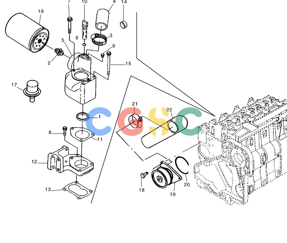 纽荷兰零件查询(AD250 (3.5 VERSION)) - ARTICULATED DUMP TRUCK (7/01-) (0.329[02]) - FILTER - ENGINE COOLING SYSTEM New Holland Constructuion