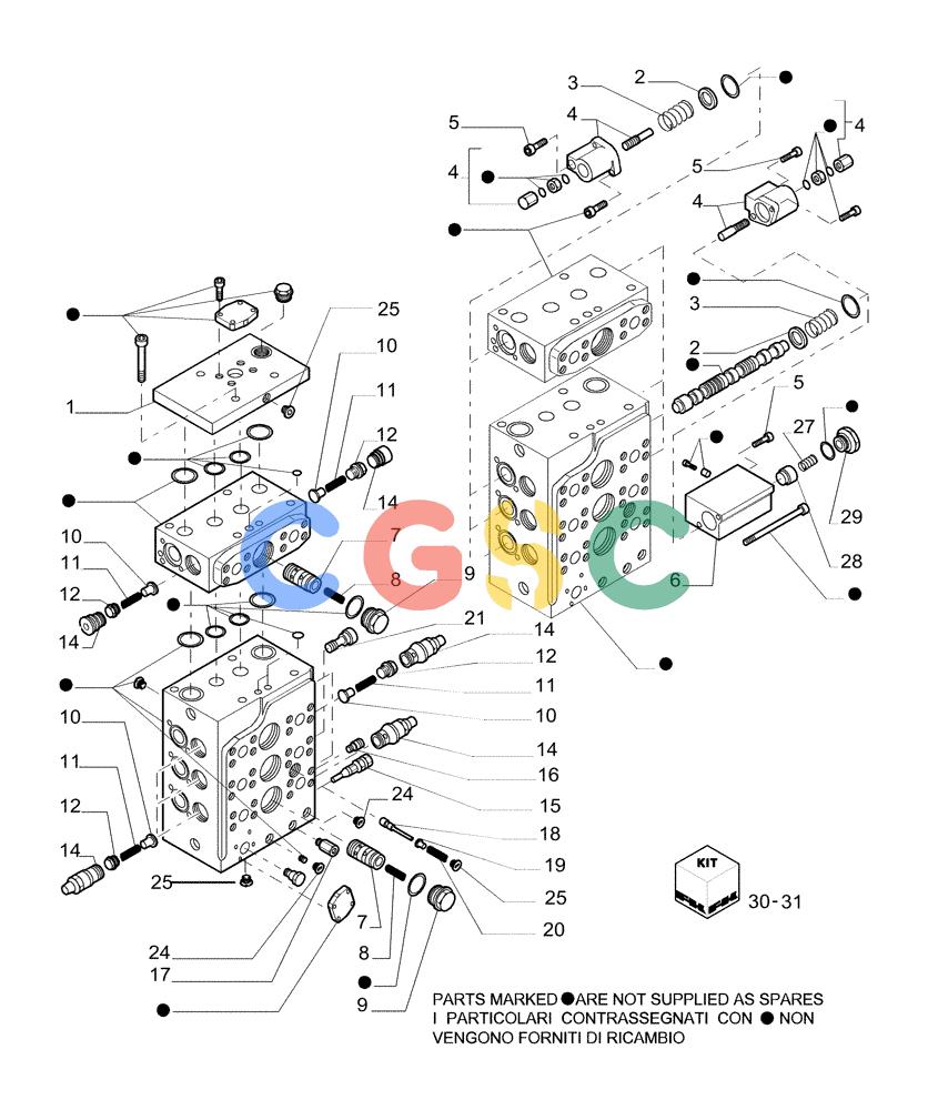 纽荷兰零件查询(DC180PS) - CRAWLER DOZER (11/00-) (3.436[02A]) - HYDRAULIC SYSTEM PIPING New Holland Constructuion