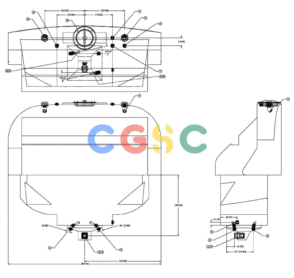 凯斯零件查询(810) - FLEX-AIR APPLICATOR - 2009 (9/09-12/11) (10-021) - TANK GROUP, 500 GALLON, FLEX-GRAY Case Agriculture