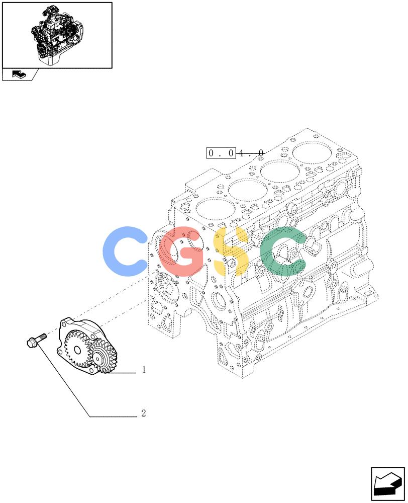 神钢零件查询(F4GE9484A J601) - ENGINE - 504103783 - 920019898 (1/13-) (0.30.0) - OIL PUMP - ENGINE (504099880) Kobelco