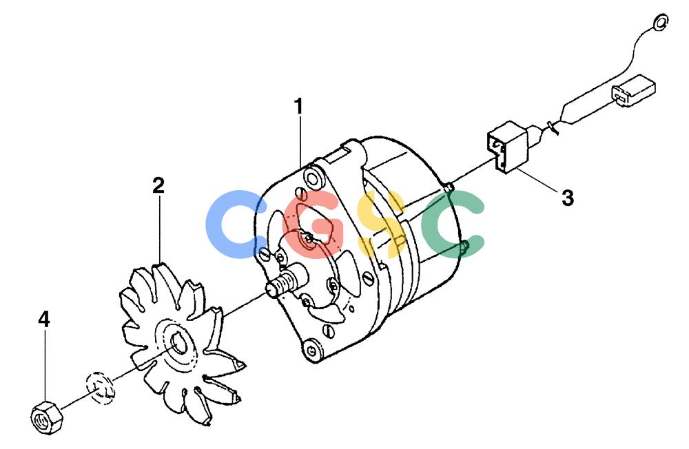 纽荷兰零件查询(DC100) - CRAWLER DOZER (N.A. VERSION) (4/00-) (0.400[01]) - ALTERNATOR DC70 - DC80 - DC100 New Holland Constructuion