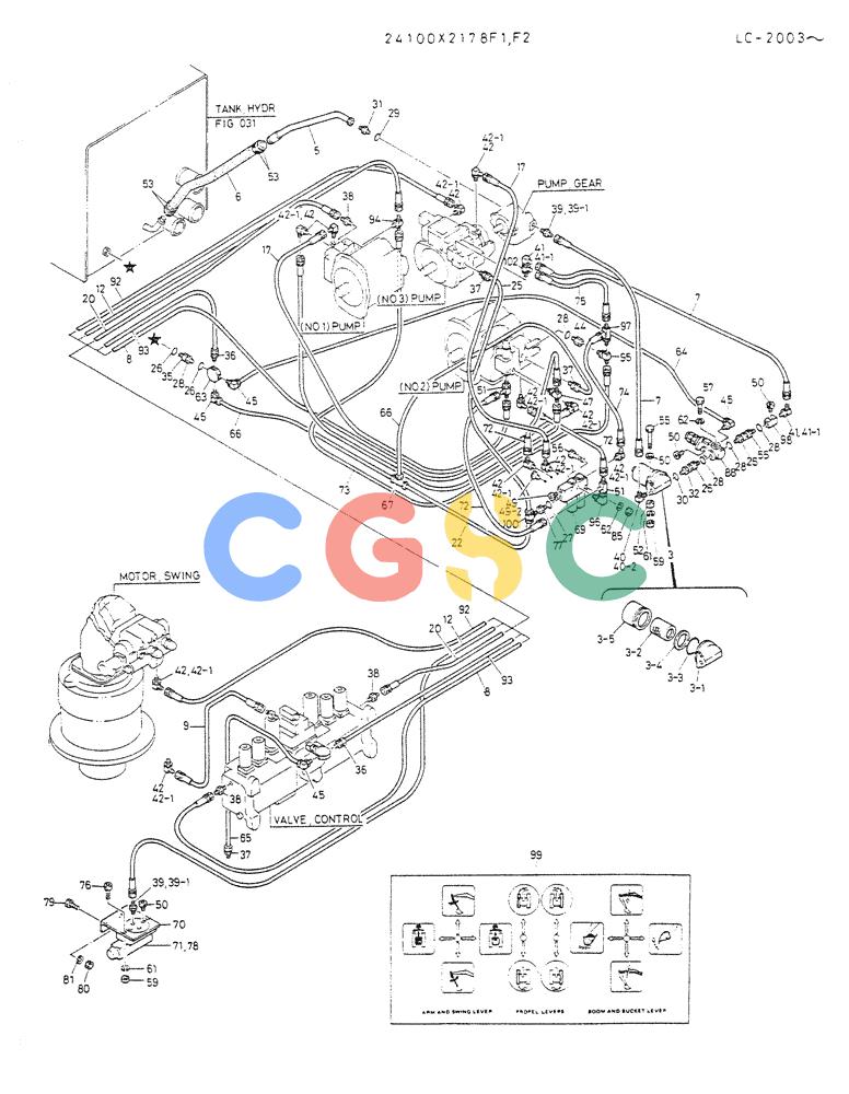 神钢零件查询(K912A) - EXCAVATOR BTW LC-2003 - LC-2016 (1/85-12/03) (03-002[02]) - REMOTE CONTROL ASSY Kobelco
