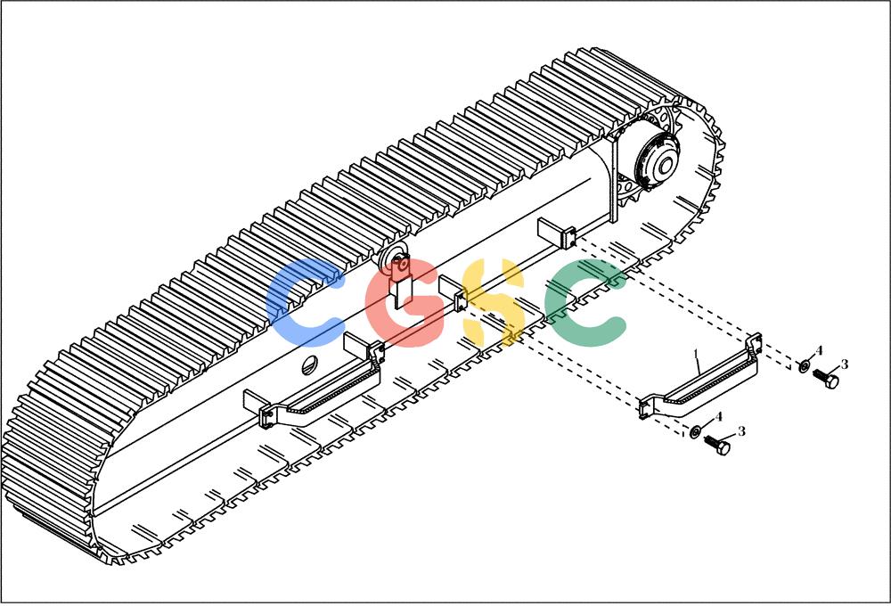 纽荷兰零件查询(EC160) - CRAWLER EXCAVATOR (4/99-) (01.810[002]) - STEPS INSTALL.MATERIAL F\'81R 700,800 (OPTION) (S/N 716001-UP) New Holland Constructuion