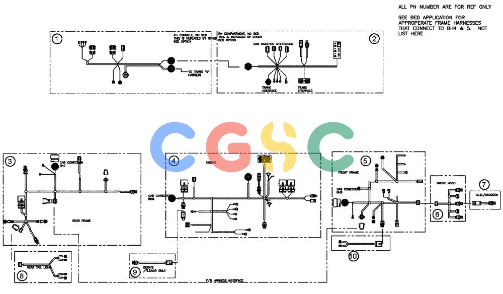 凯斯零件查询(FLX3510) - FLOATER (8/04-8/06) (08-001) - HARNESS ASSEMBLY Case Agriculture